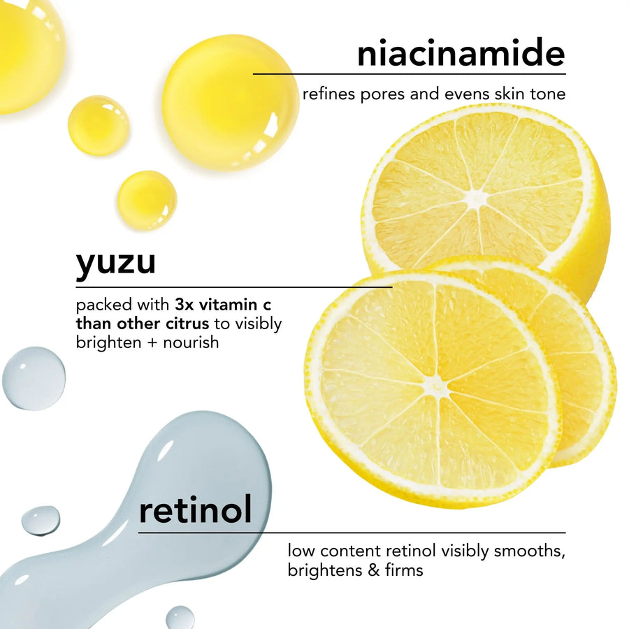 Saturday Skin Yuzu Vitamin C Sleep Mask Jumbo 100Ml | Regenerist Retinol Ultra Rich Face Moisturizer Cream Smooth Skin Reduce Wrinkles All Skin Types Mottled Cleanser Facial Patches Eye Plant-Based Ginseng Lash Growth Serum Tallow Honey
