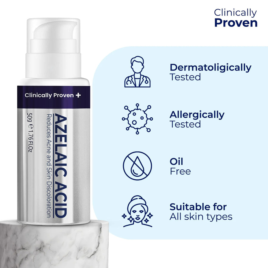 Pharmlitalia Azelaic Acid 15 Acne Cream for Face - Redness Relief, Rosacea Treatment for Face - Soothes Acne, Hyperpigmentation, Enhanced Formula for Brighter, Healthier Skin Care