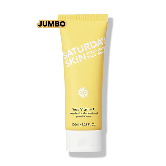 Saturday Skin Yuzu Vitamin C Sleep Mask Jumbo 100Ml | Regenerist Retinol Ultra Rich Face Moisturizer Cream Smooth Skin Reduce Wrinkles All Skin Types Mottled Cleanser Facial Patches Eye Plant-Based Ginseng Lash Growth Serum Tallow Honey