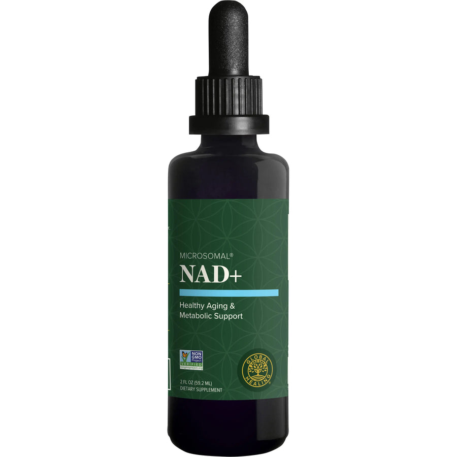 Global Healing Premium NAD+ Liquid Supplement - Sublingual NAD Drops - Liposomal NAD plus Serum for Cellular Renewal